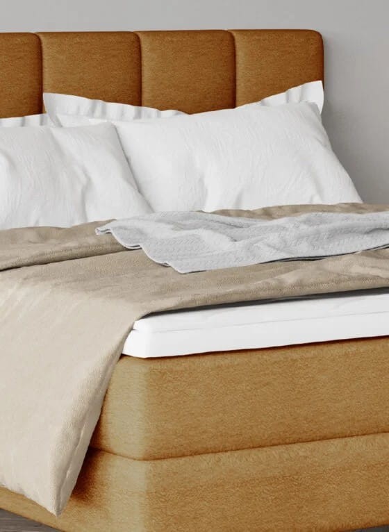 Łóżko ADEL powierzchnia spania 140 x 200 cm Tapicerowane Do Sypialni