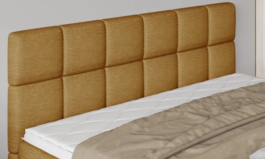 Łóżko ADEL powierzchnia spania 160 x 200 cm Tapicerowane Do Sypialni Boxspring do sypialni