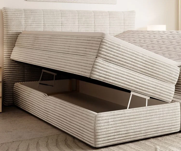 Łóżko AMBER powierzchnia spania 140 x 200 cm Boxspring Do Sypialni Wysoka jakość