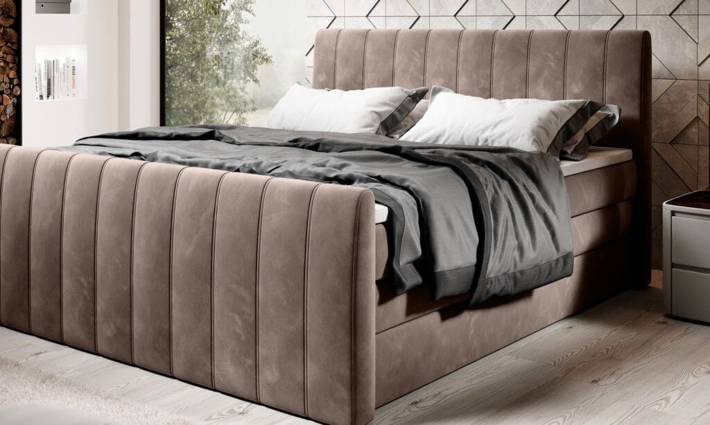 Łóżko CARINA powierzchnia spania 160 x 200 cm Boxspring Do Sypialni Wysoka jakość
