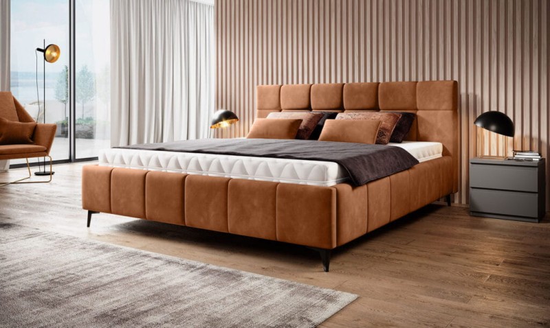 Łóżko NAOMI powierzchnia spania 180 x 200 cm Nowoczesne Do Sypialni Wysoka jakość