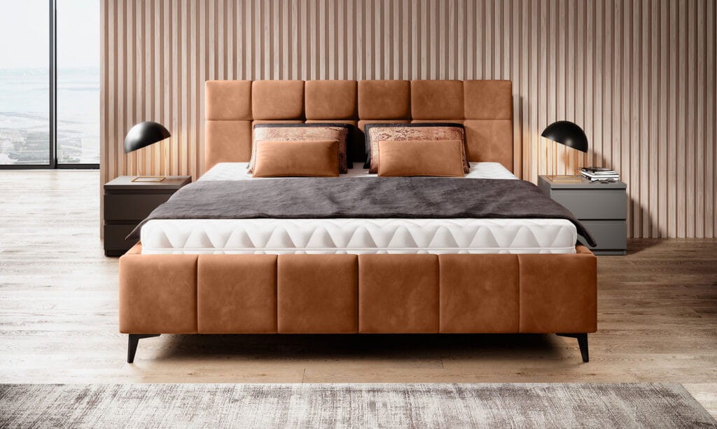 Łóżko NAOMI powierzchnia spania 180 x 200 cm Nowoczesne Do Sypialni Wysoka jakość