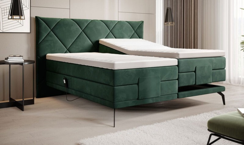 Łóżko RITA powierzchnia spania 100 x 200 cm Boxspring Do Sypialni Wysoka jakość