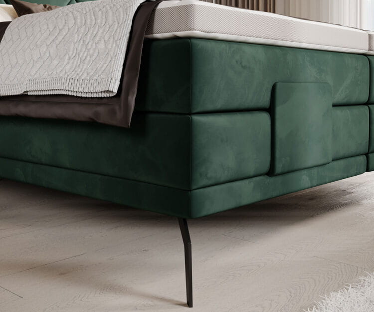 Łóżko RITA powierzchnia spania 100 x 200 cm Boxspring Do Sypialni Wysoka jakość