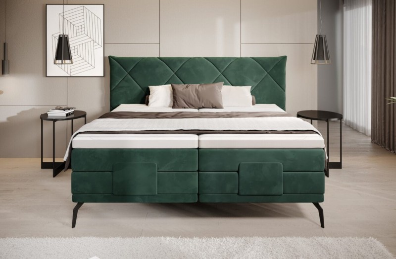 Łóżko RITA powierzchnia spania 100 x 200 cm Boxspring Do Sypialni Wysoka jakość