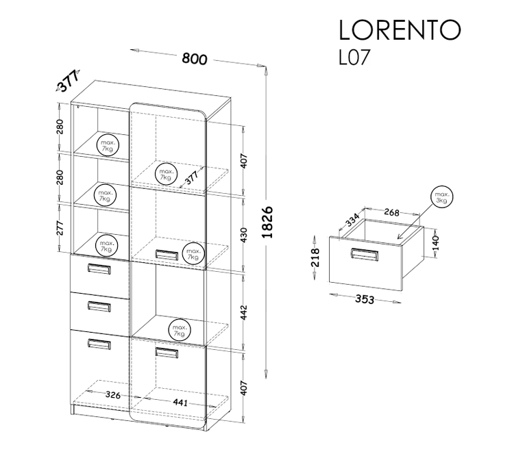 RYSUNEK TECHNICZNY system-lorento-l7-regal-3d-2s-kolor-dab-nash.webp