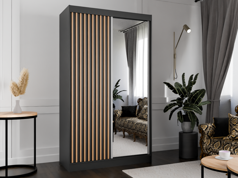 SZAFA 120 PRZESUWNA LAMELE czarny + czarny lustro do krawedzi lamel wotan.png