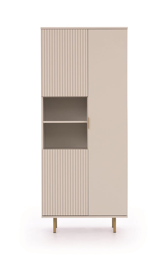 Regał NUBIA NB-05 w Stylu LOFT Szerokość 80 cm 3 drzwiczki Cashmere