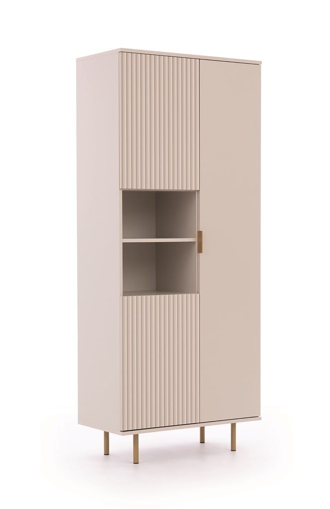 Regał NUBIA NB-05 w Stylu LOFT Szerokość 80 cm 3 drzwiczki Cashmere