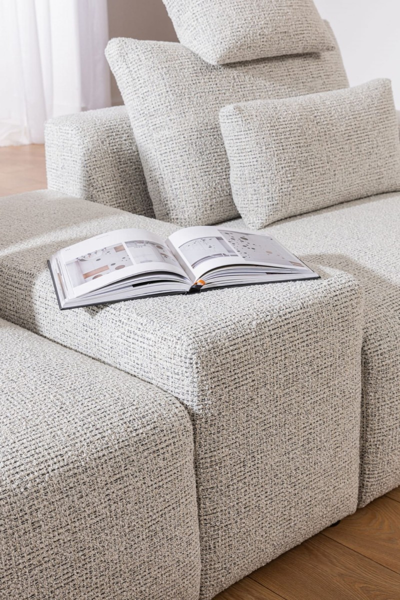 Sofa BASTIA 2P Modułowa 1,5BL+PANEL+1,5BP 290 cm Zdjęcie Prezentujące Panel Środkowy