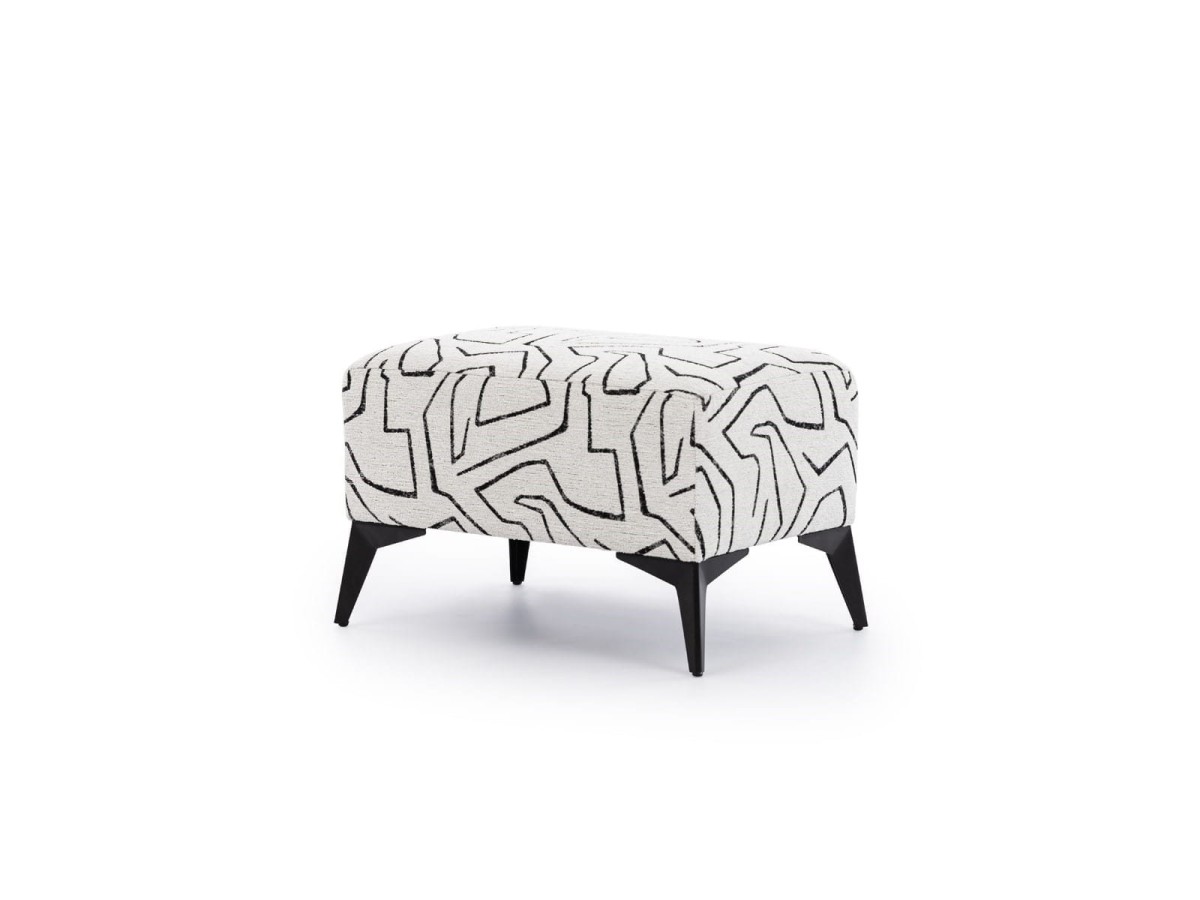 Pufa FIGARO 63 cm z Wysokimi Metalowymi Nóżkami