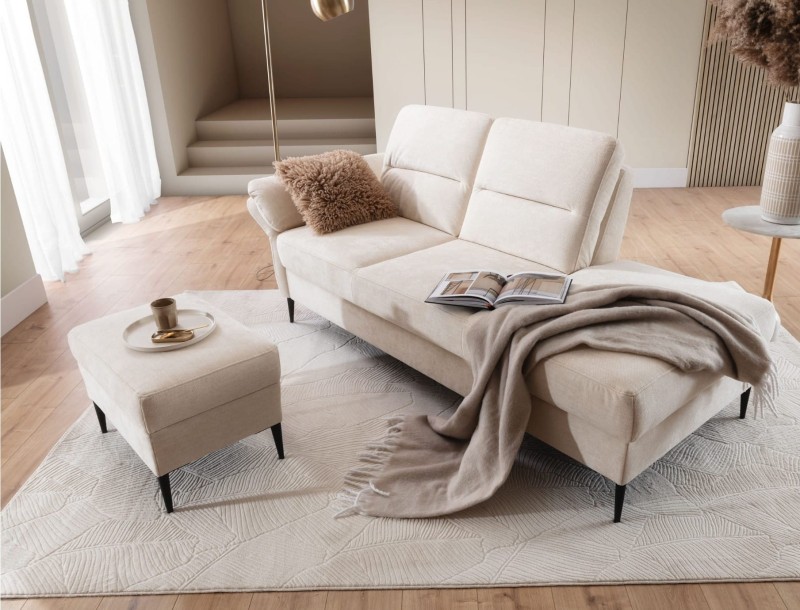 Szezlong FOSANO 200-215 cm na Wysokich Nóżkach do Salonu