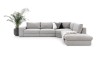 Zdjęcie Prezentujące Prawostronny Modułowy Narożnik HERMES L 346 cm OL+RXL+1,5+1,5BP w Minimalistycznej Aranżacji