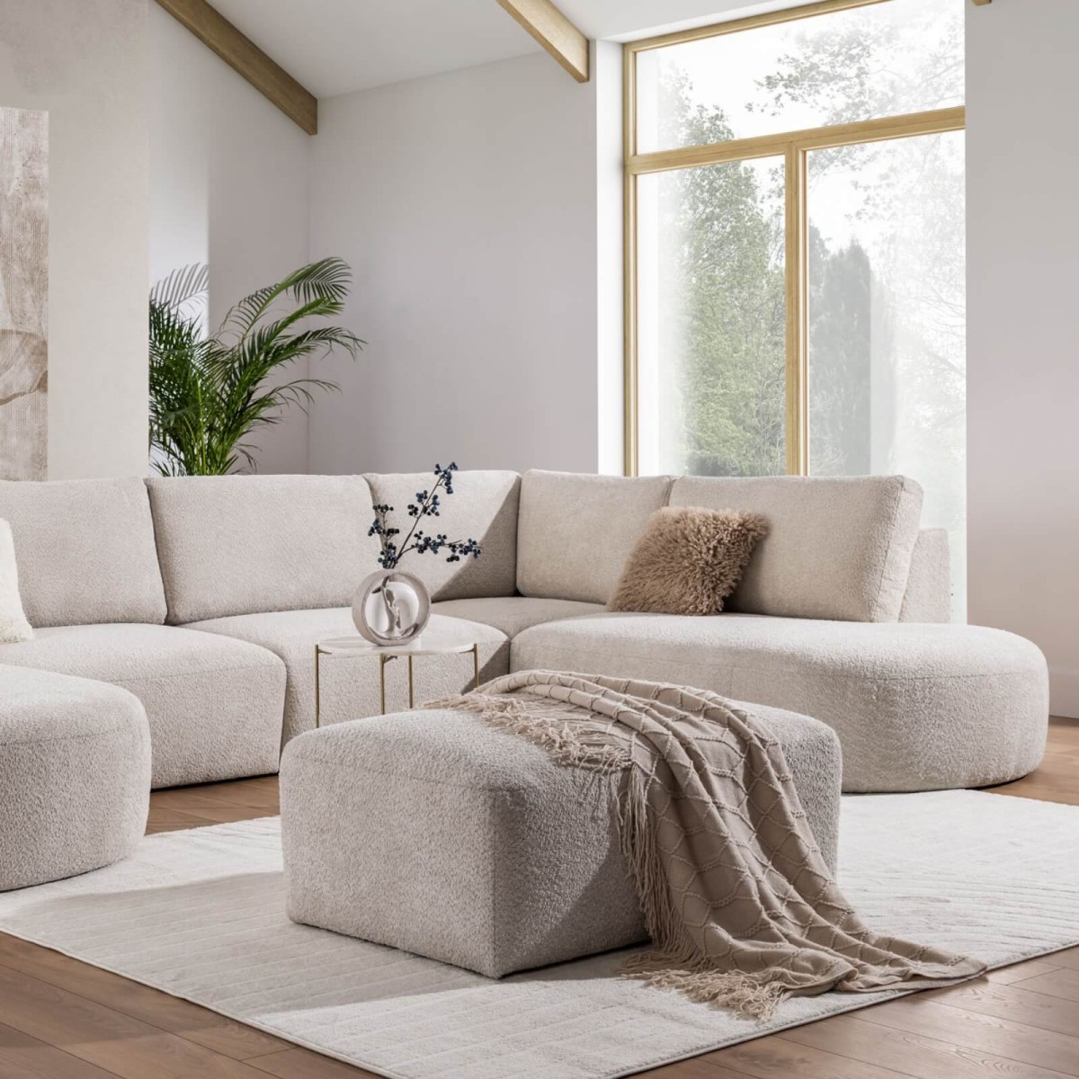 Pufa TOMINO 106 cm Modułowa Budująca Narożnik w Salonie
