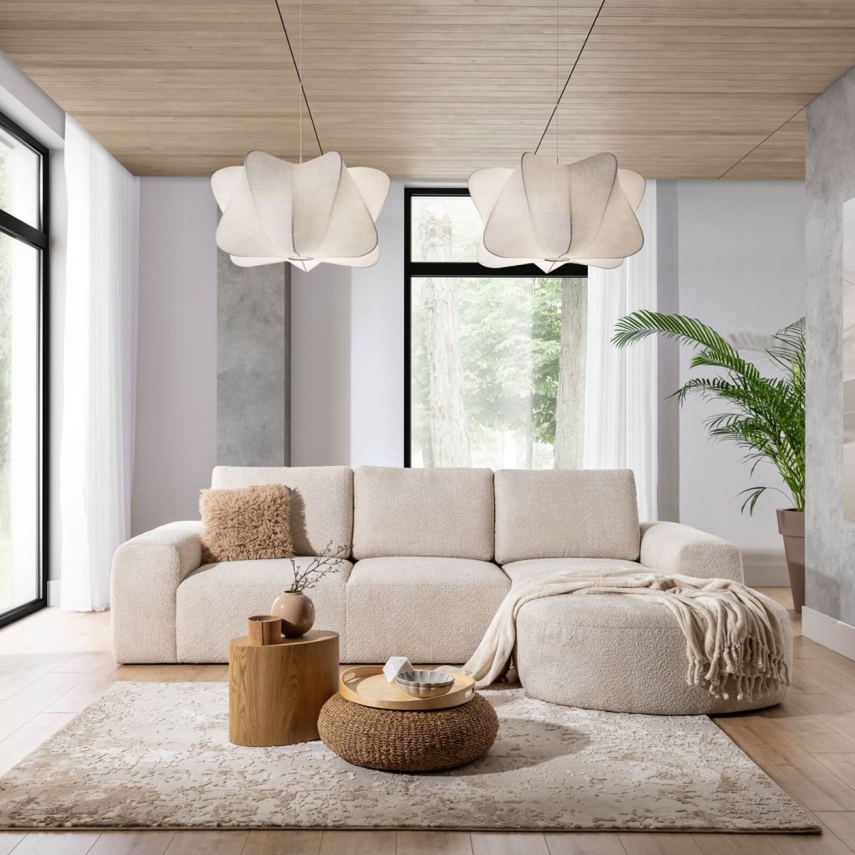 Modułowy Narożnik TOMINO S 288 cm 3BL+OBP Nowoczesny w Salonie