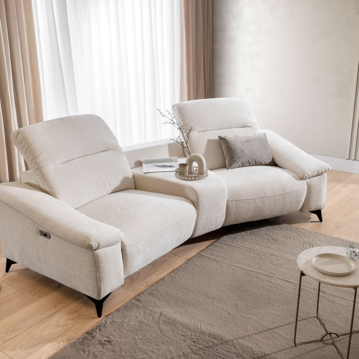 Sofa Modułowa 280 cm GRAPPA 2PS+PANELS+1BP do Salonu