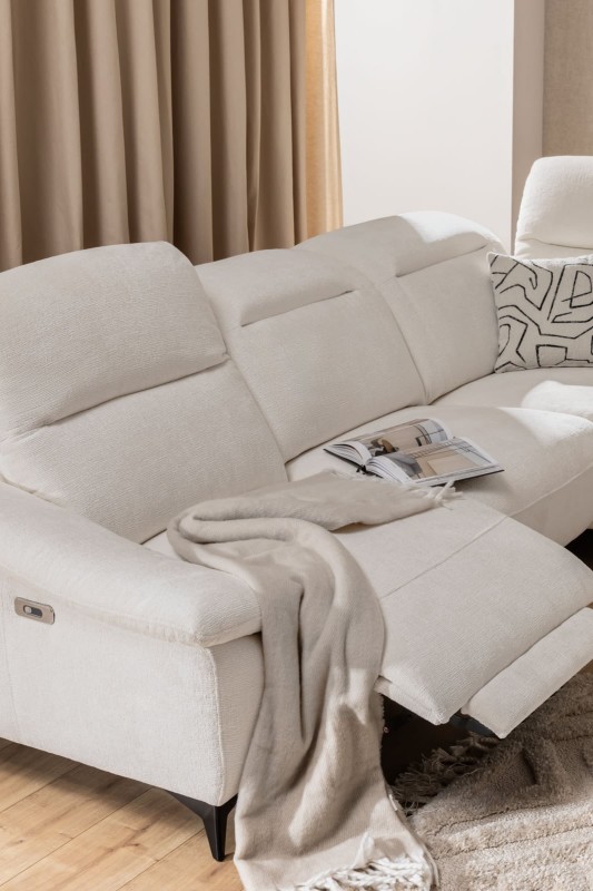 Sofa Modułowa 238 cm GRAPPA 1BL+PANELP+1BP Elektryczna Funkcja Relaks w Salonie