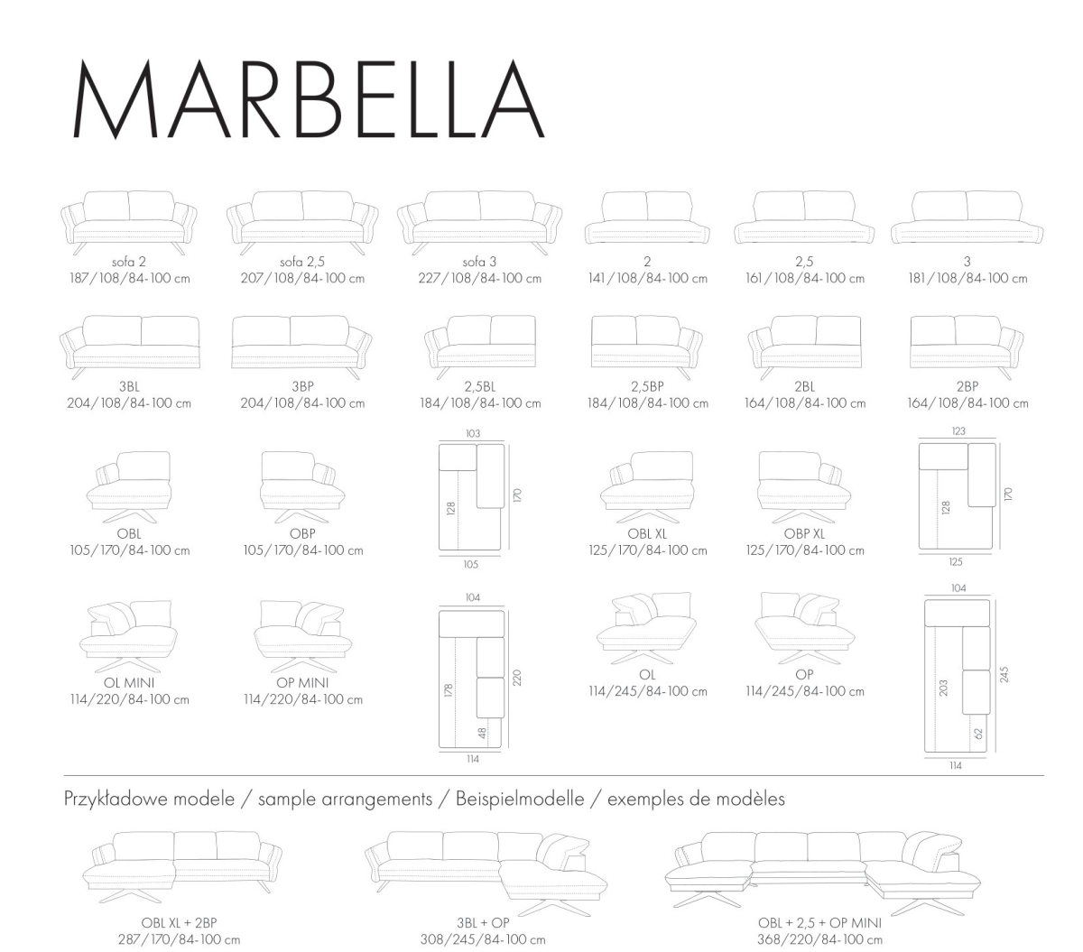 Kolekcja Mebli Wypoczynkowych MARBELLA