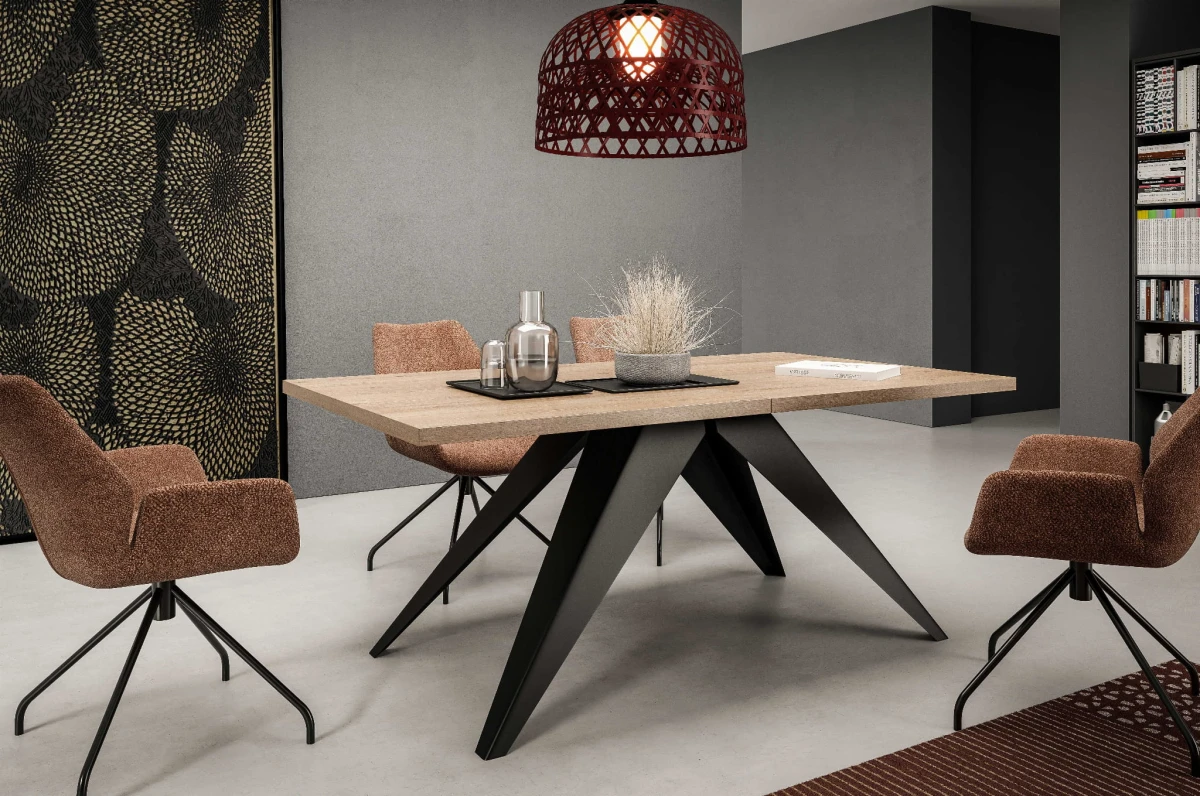 stół vento złożony aranżacja Truffle Brown Davos Oak.jpg