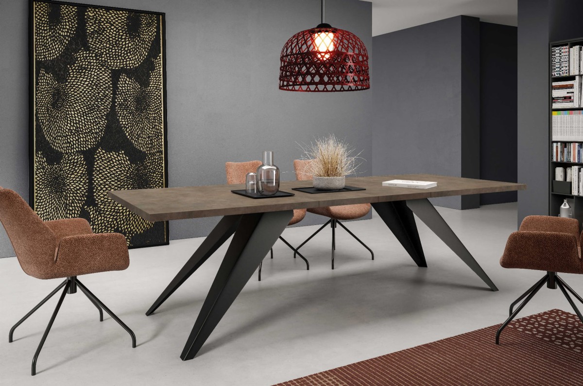 stół vento aranżacja rozłożony Dark Grey ChicagoConcrete.jpg