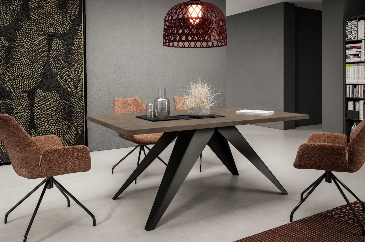 stół vento złożony aranżacja Dark Grey ChicagoConcrete.jpg