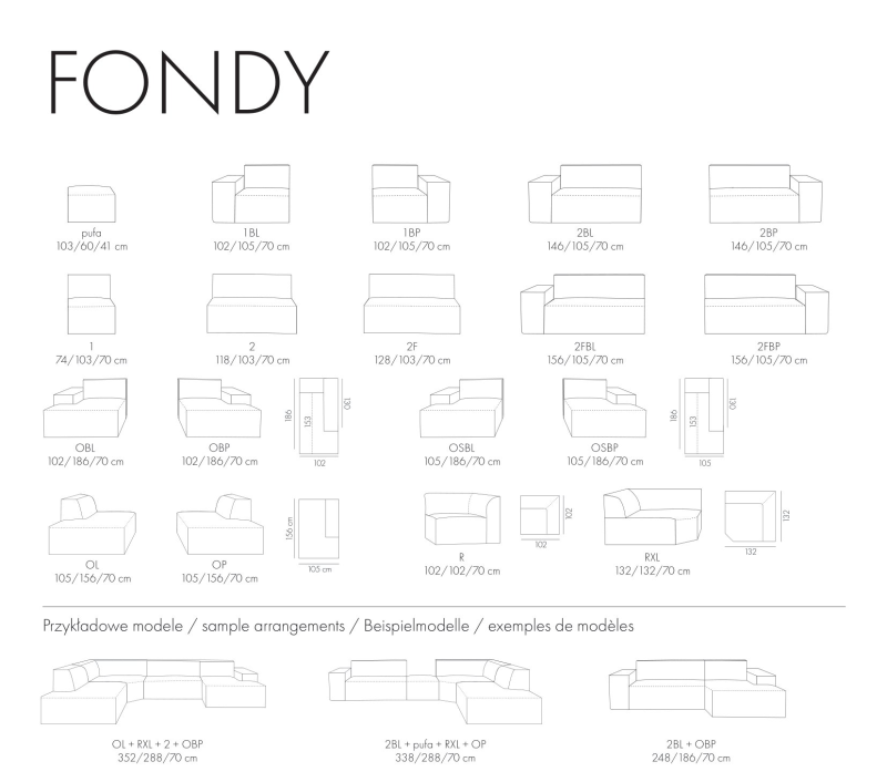 Kolekcja Mebli Wypoczynkowych FONDY