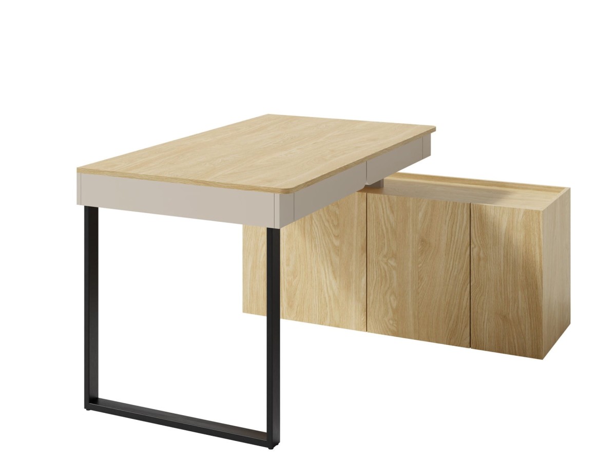 LC10_Bez_Piaskowy_Angle-90 biurko z komodą prawa strona.jpg