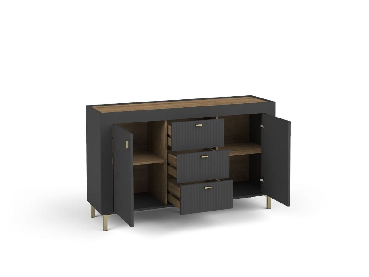 MO6 komoda 2s3d open black Szerokość 137,3cm Wnętrze.jpg