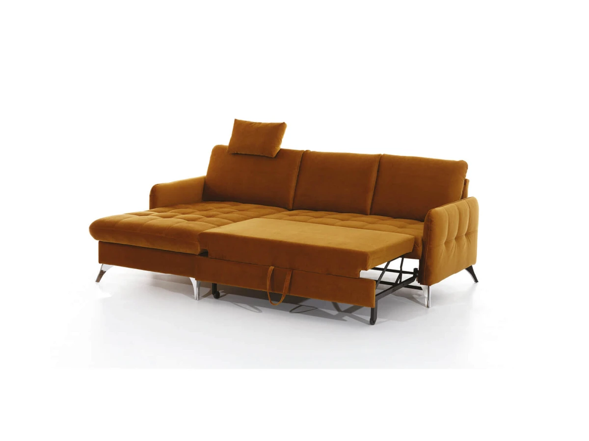 Narożnik 225 cm LUKKA 5 Zdjęcie Prezentujące Funkcję Spania