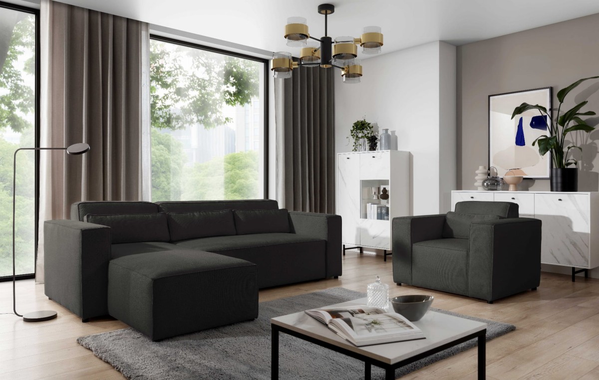 CASTEL ARANŻ FOTEL NAROŻNIK Brooklyn Black .jpg