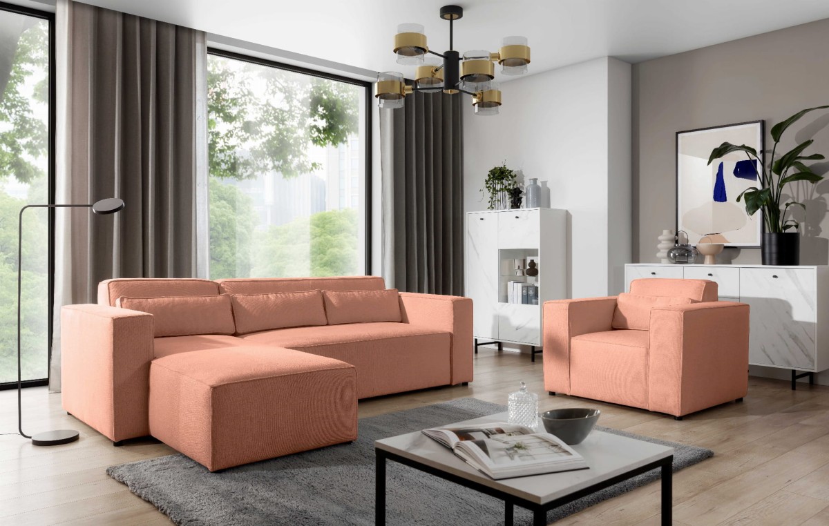 CASTEL ARANŻ FOTEL NAROŻNIK Brooklyn Coral .jpg