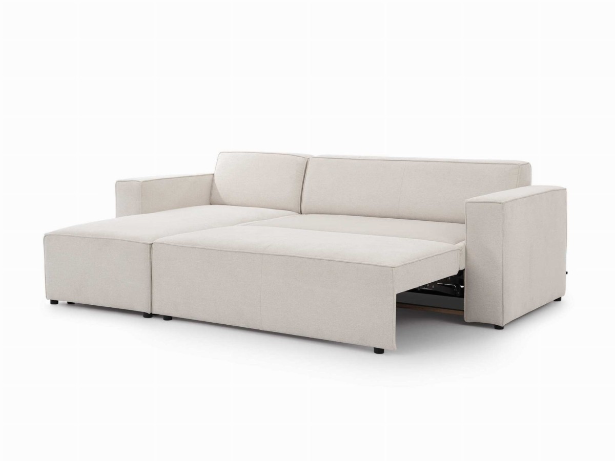 Zdjęcie Prezentujące Narożnik CASTEL z Rozłożoną Funkcją Spania