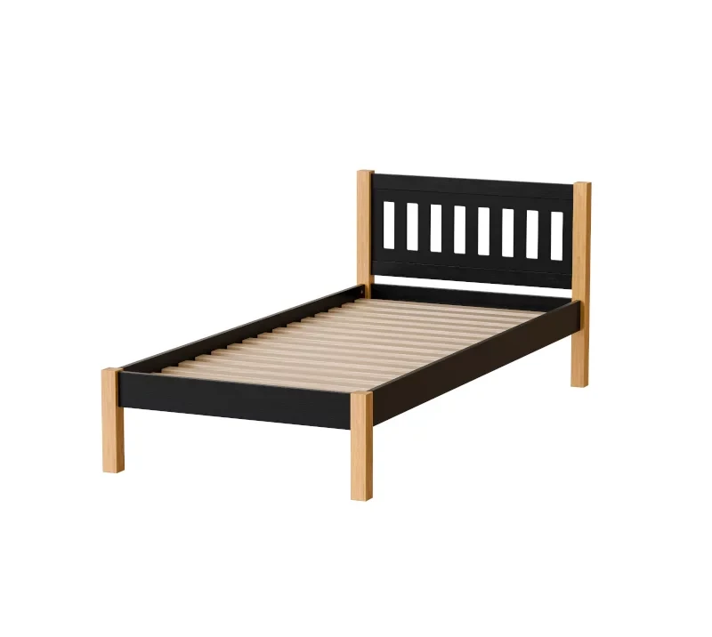 Gaja-90-black łóżko drewniane.webp