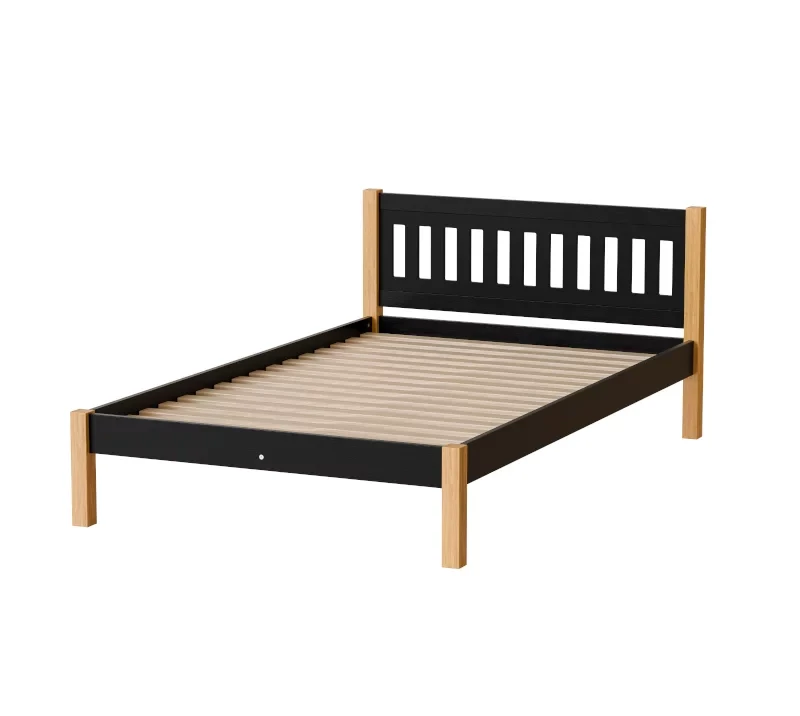 Gaja-120-black łóżko drewniane.webp