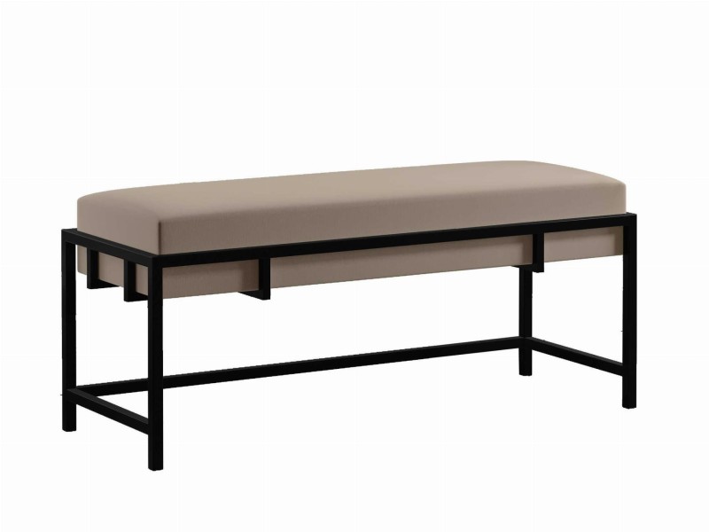 ŁAWKA GLAMOUR BRĄZOWY NÓŻKI CZARNY.jpg