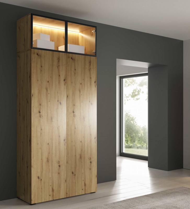 szafa 1 m artisan + szklo czarna ramka nadstawka aranżacja — 100.jpg