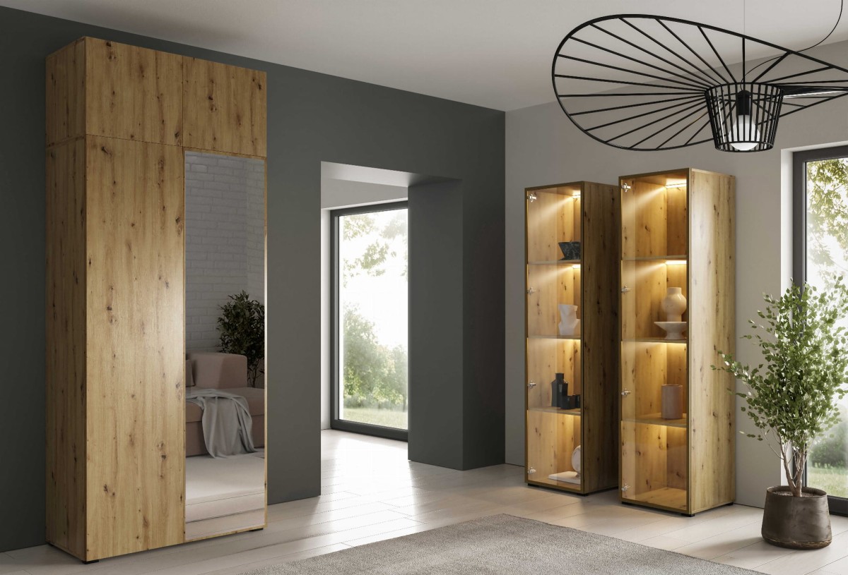 szafa 1m z nadstawka front artisan jedno lustro aranżacja.jpg