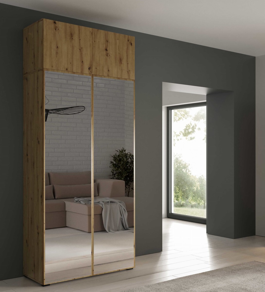 szafa 1m z nadstawka front artisan lustro aranżacja — 100.jpg