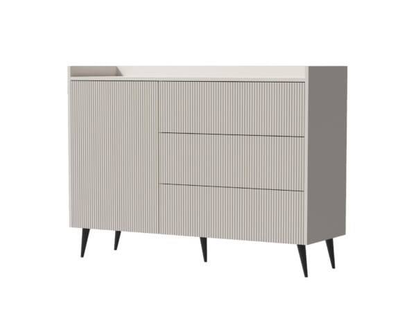 komoda-1D-3SZ-ADEMO KASZMIR RYFLE WYSOKIE CZARNE NÓŻKI.jpg