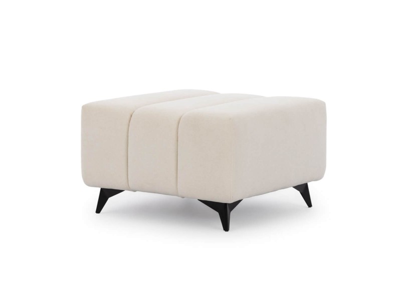 Pufa RAGUSSO Beżowa Welurowa do Salonu