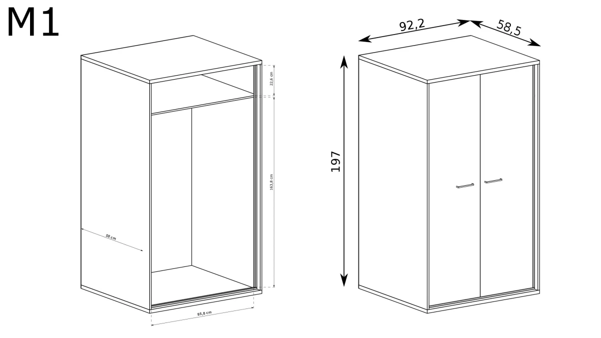 M1-SZAFA MEDIOLAN WNĘTRZE ŚRODEK STANDARD.webp