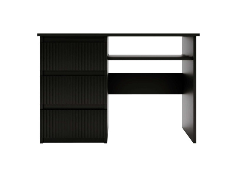 BIURKO FLEXI CZARNE LEWE RYFLOWANE SZUFLADY BRYŁA.jpg