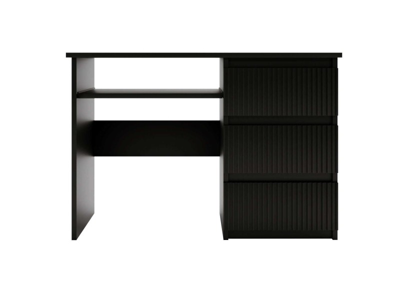 BIURKO FLEXI CZARNE PRAWE RYFLOWANE SZUFLADY BRYŁA.jpg