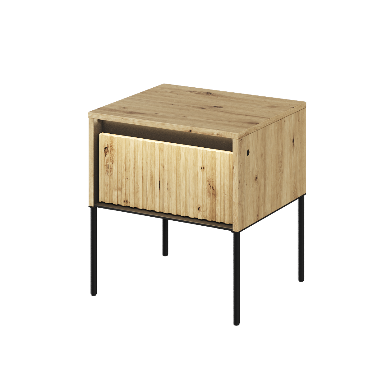 TR10DAC-V2_02 SZAFKA NOCNA TREND DĄB ARTISAN CZARNY ZEWNĄTRZ OŚWIETLENIE LED.png