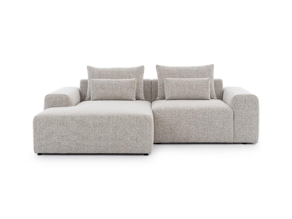 Narożnik BASTIA S MINI Modułowy OBL+1,5BP 246 cm na Białym Tle