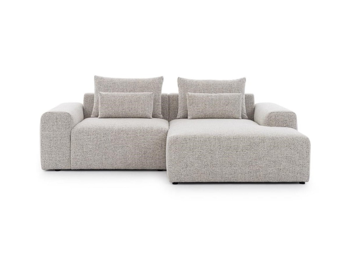 Narożnik BASTIA S MINI Modułowy OBL+1,5BP 246 cm na Białym Tle