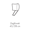Zagłówek BASTIA 45 cm Moduł Budujący Narożnik