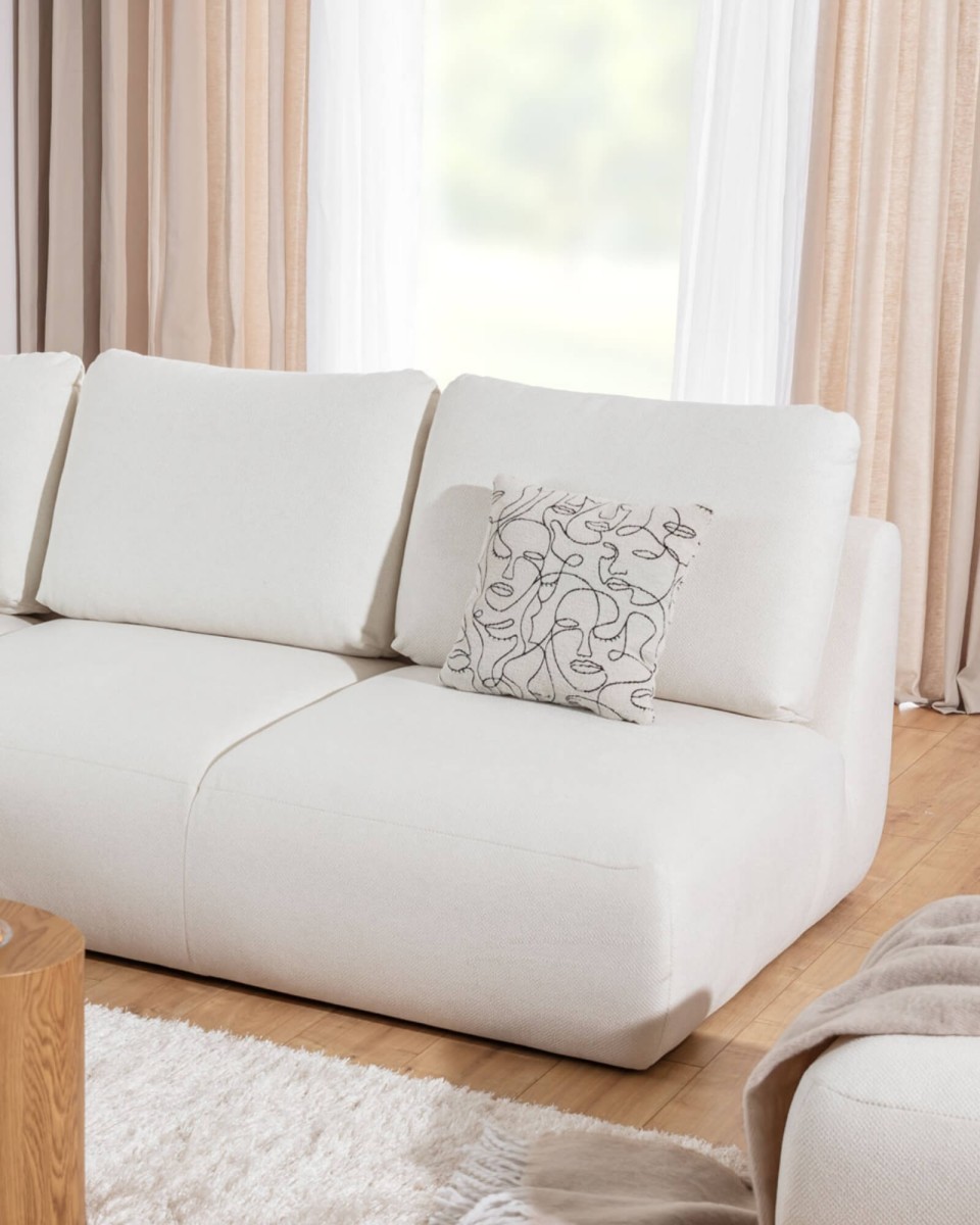 Dwuosobowa, Wygodna Sofa BB DIONIZOS 164 cm w Salonie