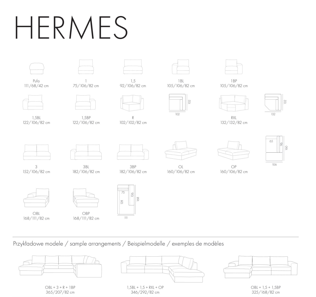 Kolekcja Mebli Wypoczynkowych HERMES