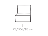 Element 1 TOMINO 75 cm Moduł Budujący Narożnik